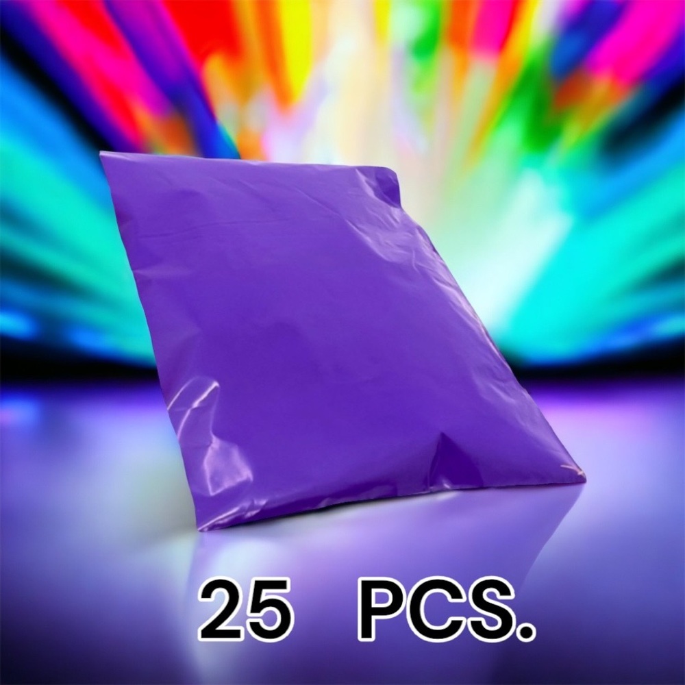 25 10X13 Poly Mailers Purple PRICE IS FIRM - Picture 4 of 9